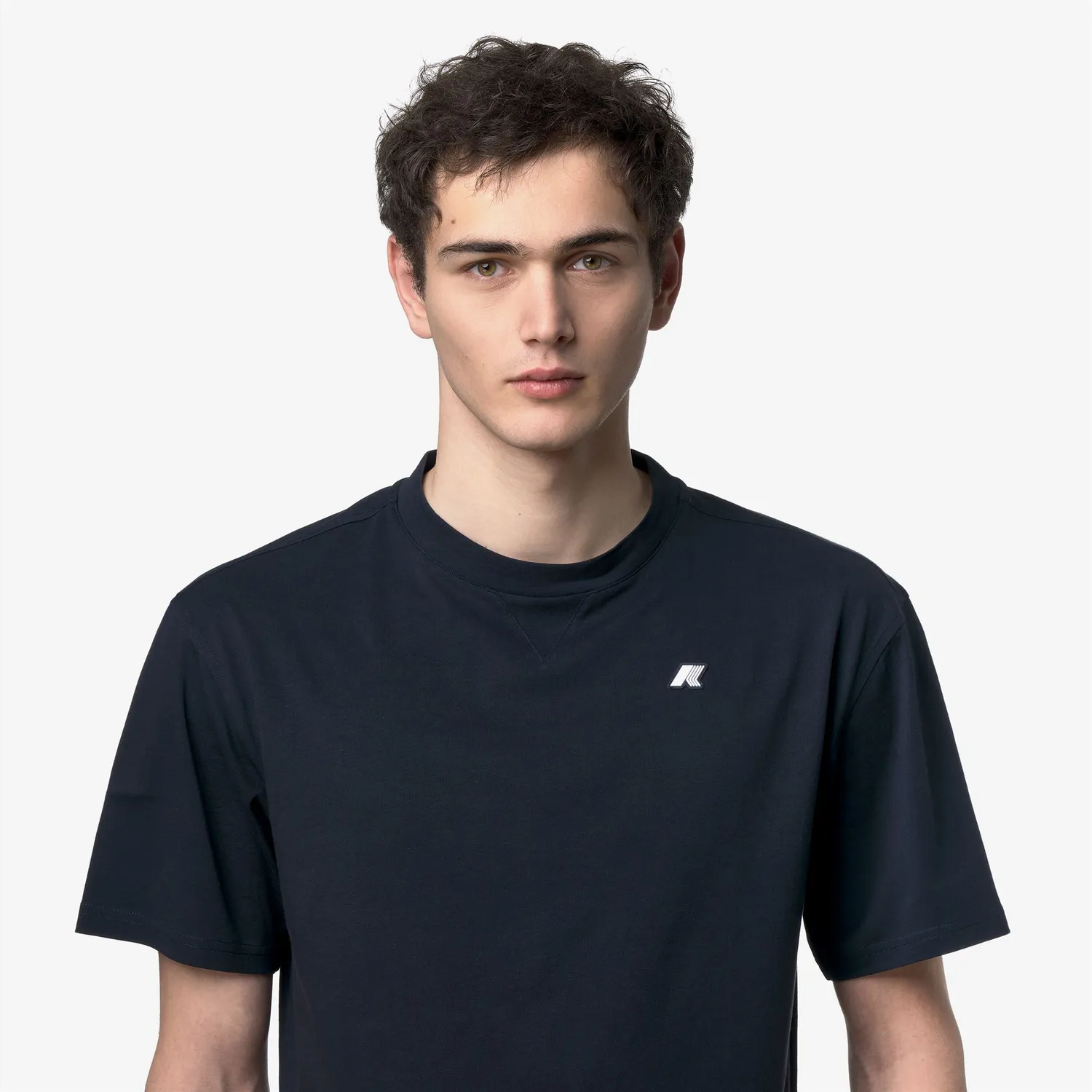 K-Way Solo Jersey Triangle tricou barbati albastru bumbac