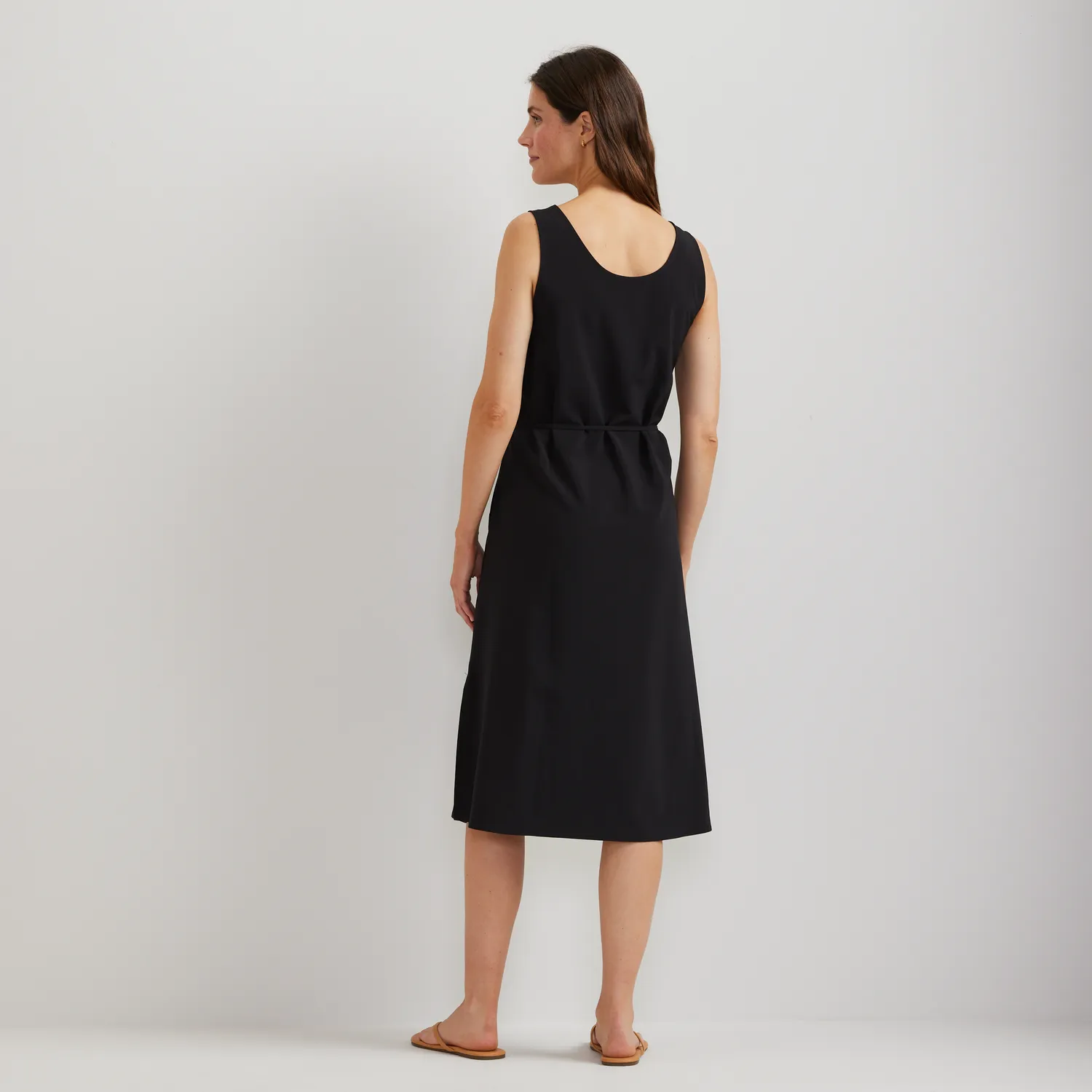 Eddie Bauer Departure rochie midi neagra cu nod
