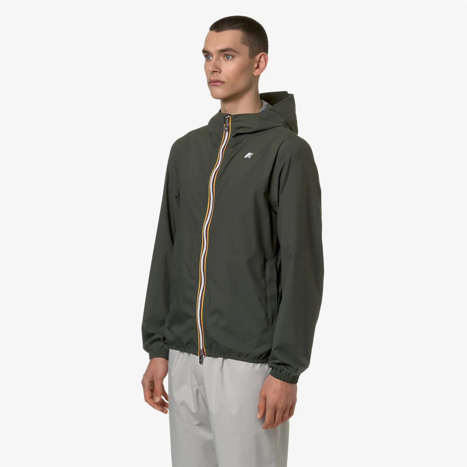 K-Way Jack Stretch Dot geaca barbati Green Blackish slim