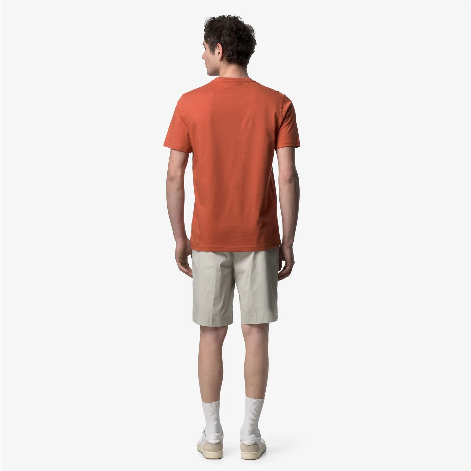 K-Way Odom Jersey Slim tricou bărbați Orange Brownish