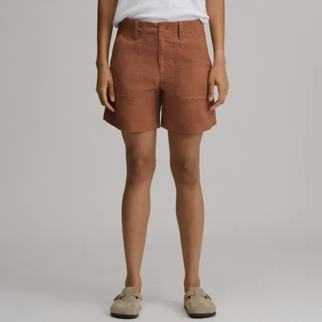 Eddie Bauer pantaloni scurti dama canvas cu talie inalta