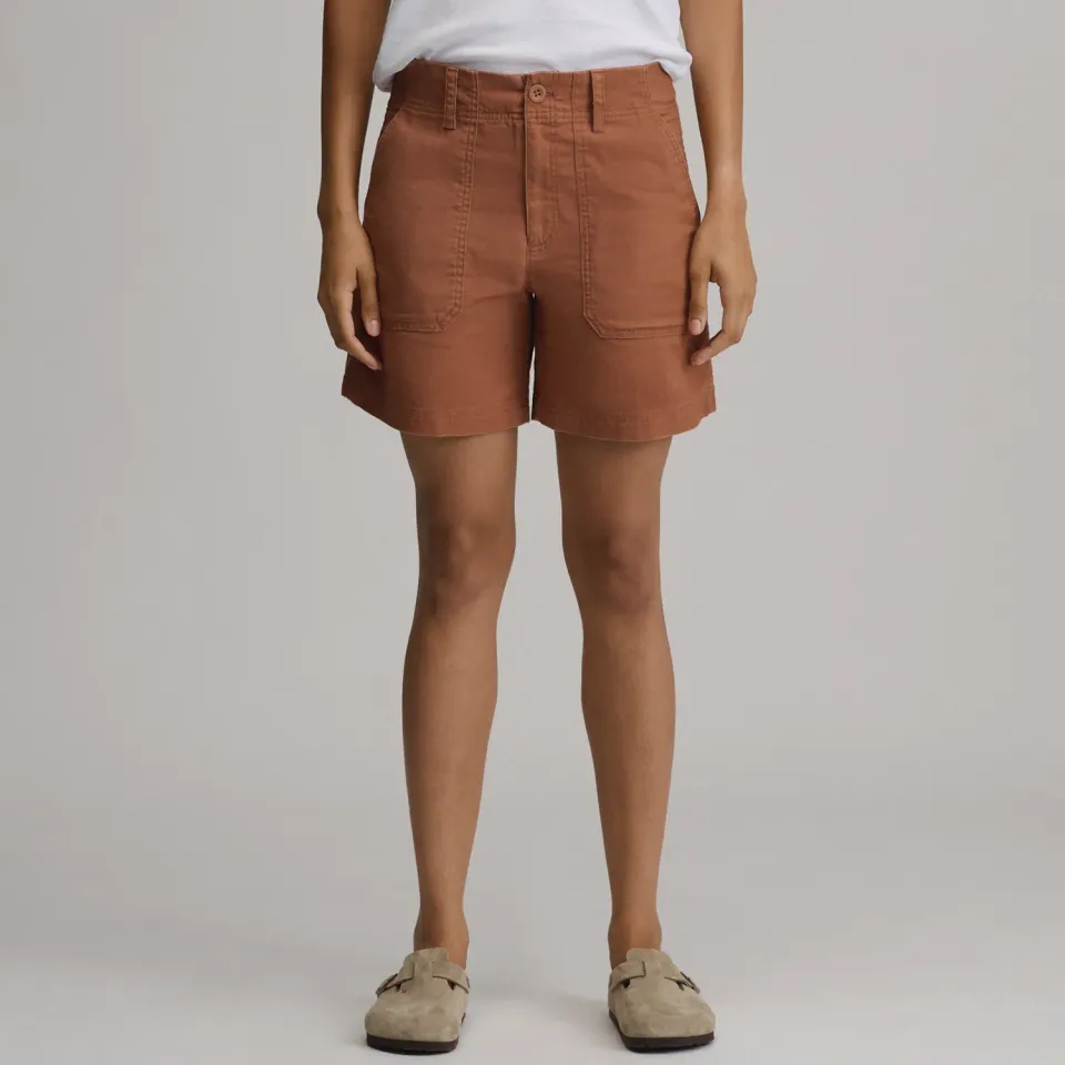 Eddie Bauer pantaloni scurti dama canvas cu talie inalta