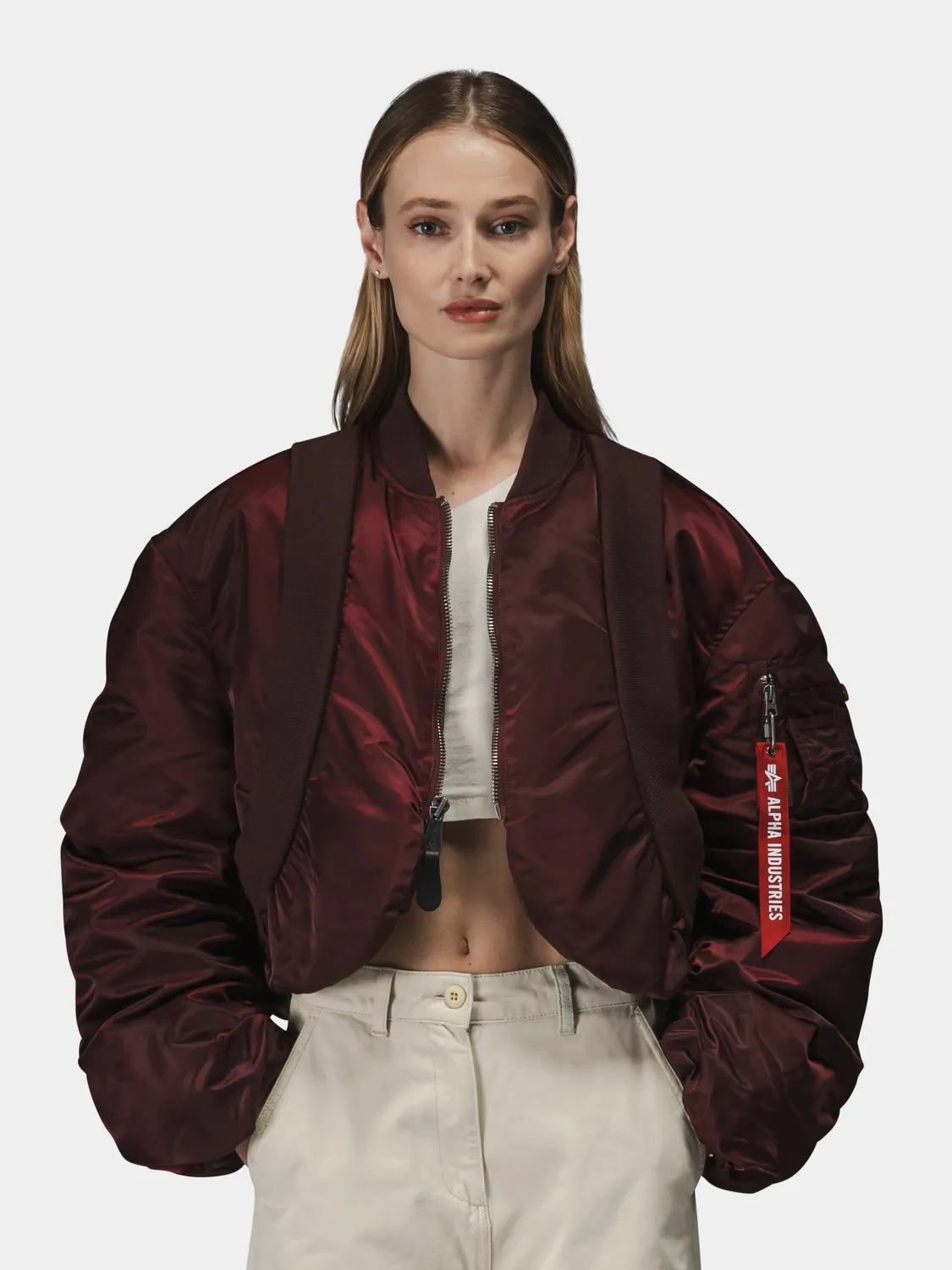 Alpha Industries MA-1 Knit Rib geaca dama neagra calduroasa