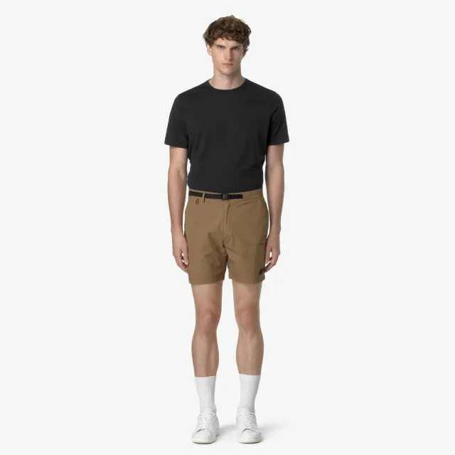 K-Way Taprinne pantaloni scurti barbati maro nylon