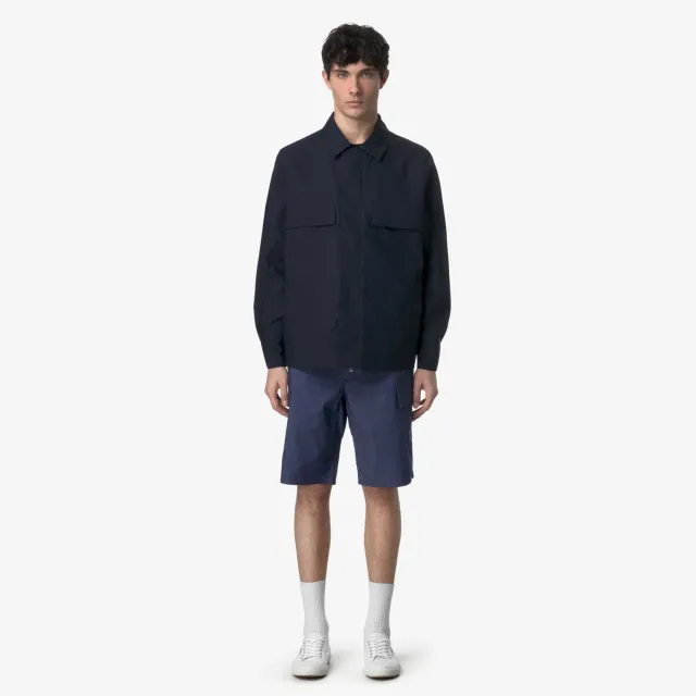 K-Way Bastyel Soft Denim sort cargo albastru barbati