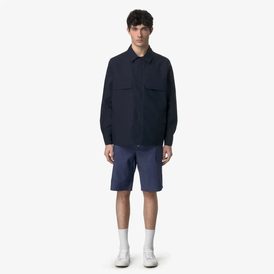 K-Way Bastyel Soft Denim sort cargo albastru barbati