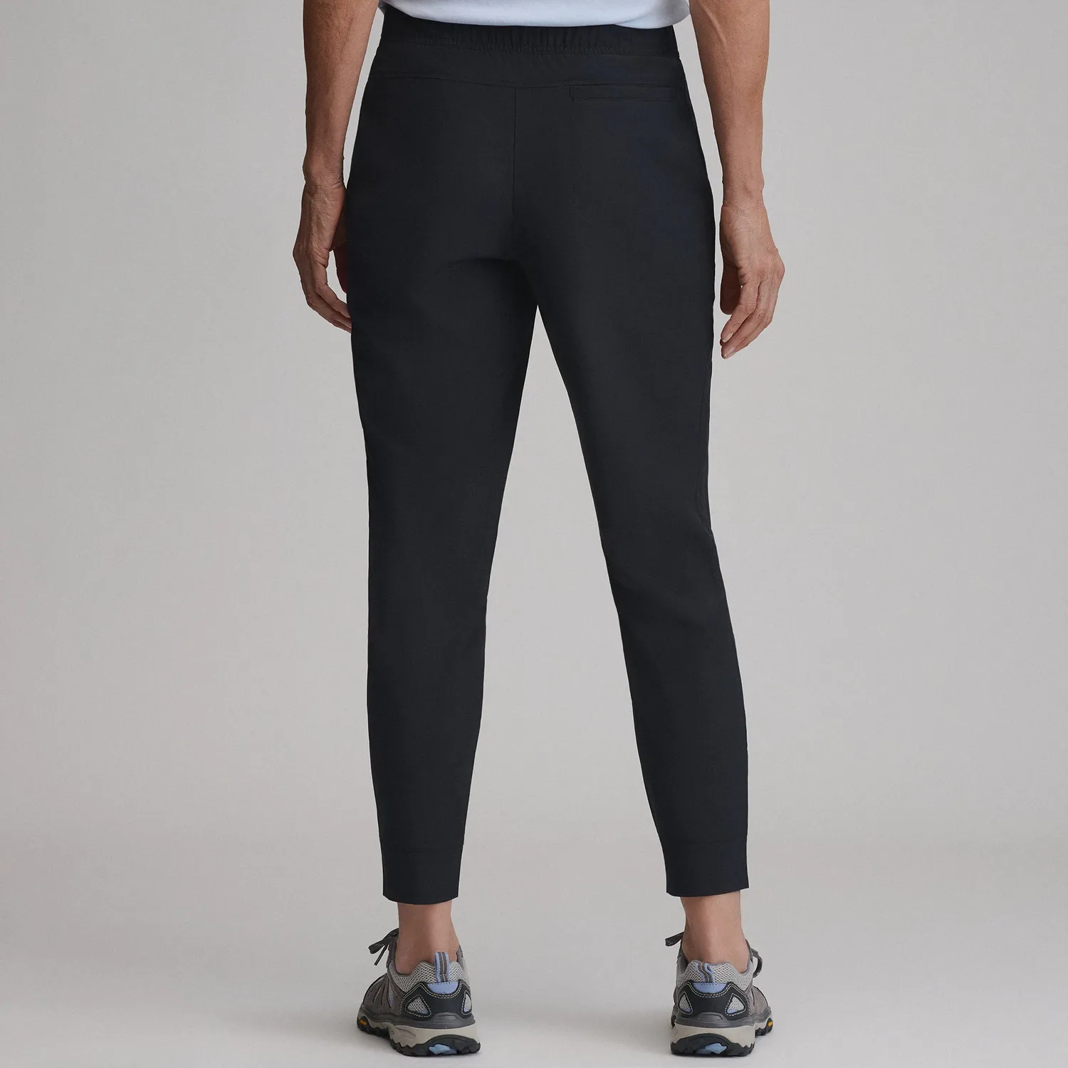 Eddie Bauer Departure Stretch Mid-Rise Joggers pantaloni dama negri elastici