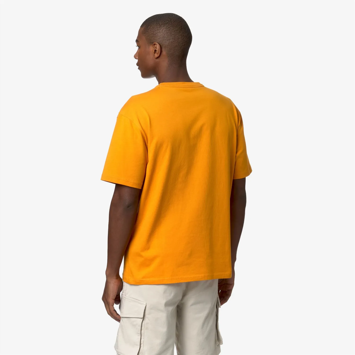 K-Way Fantome Lettering tricou barbati portocaliu bumbac