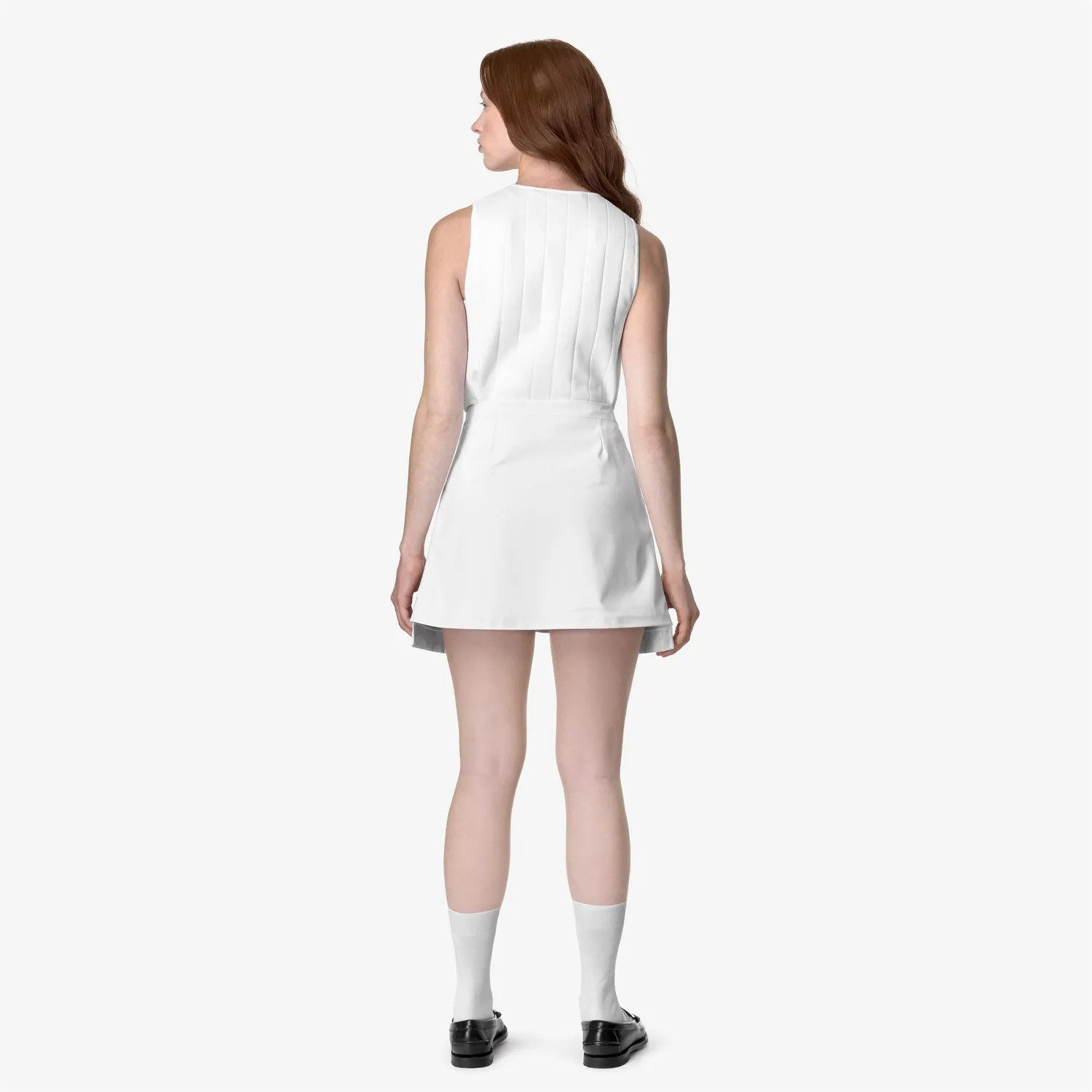 K-Way Shokiel Pockets Bonded Jersey fusta alba impermeabila