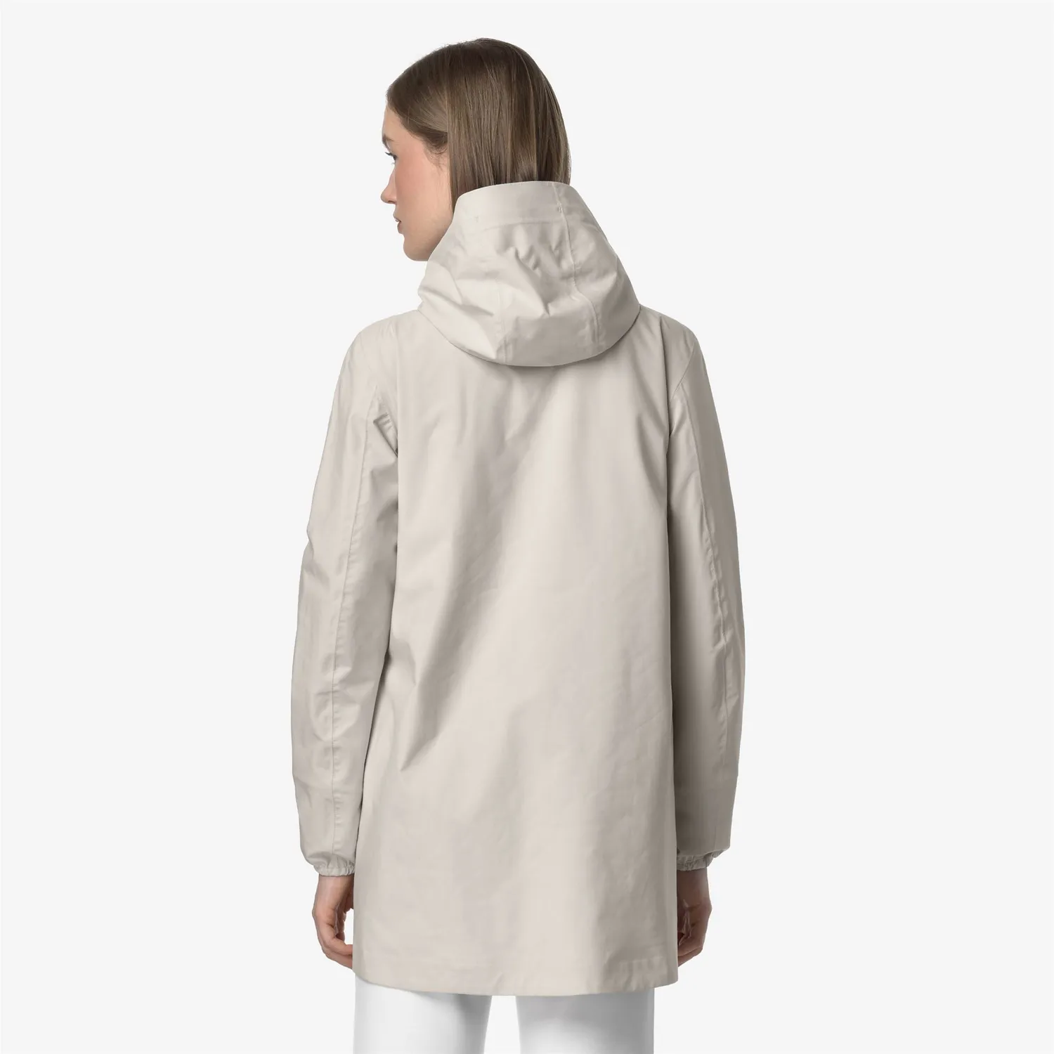 K-Way Sophie Stretch Dot geaca medie bej impermeabila