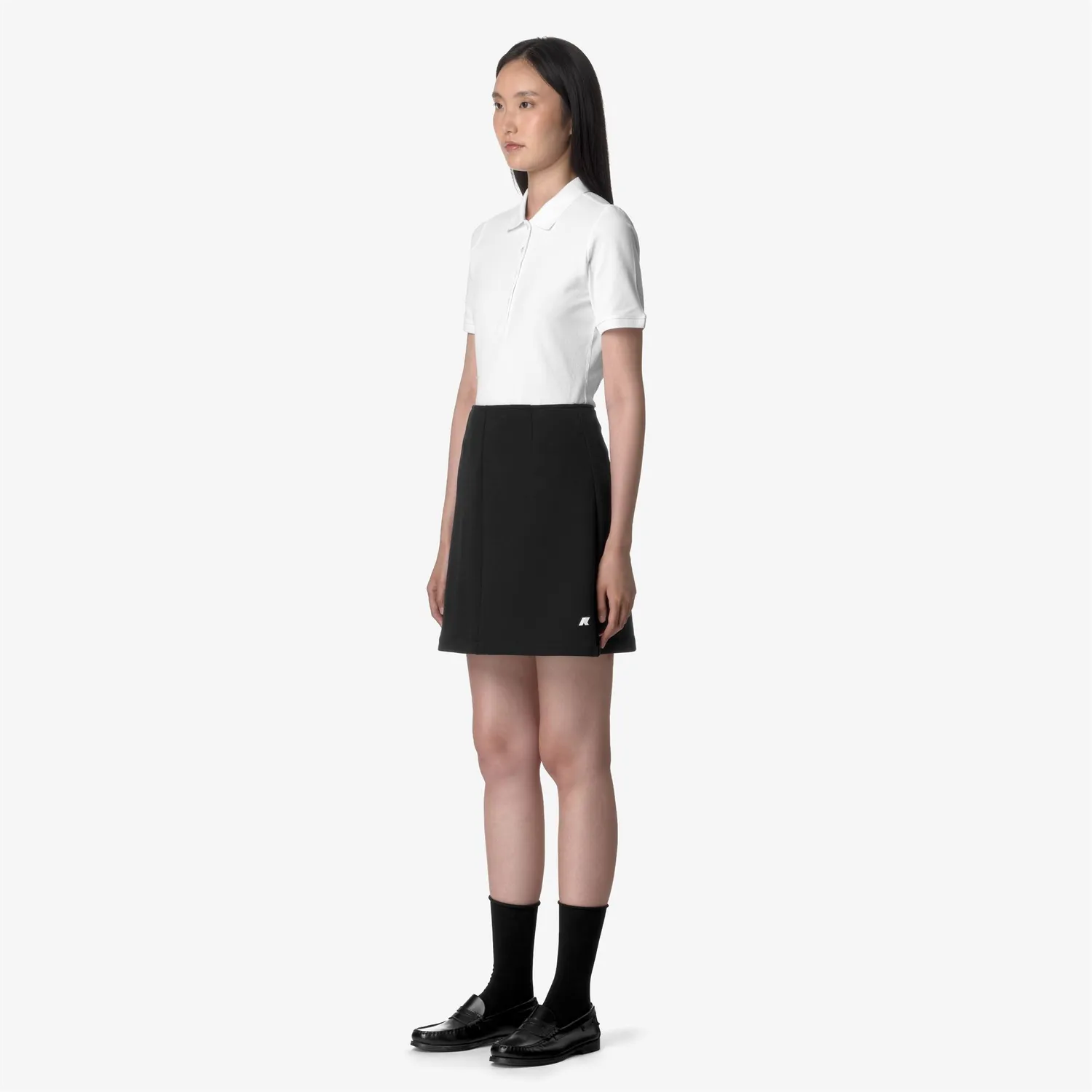 K-Way Vitty Light Spacer fusta scurta Black Pure elastica