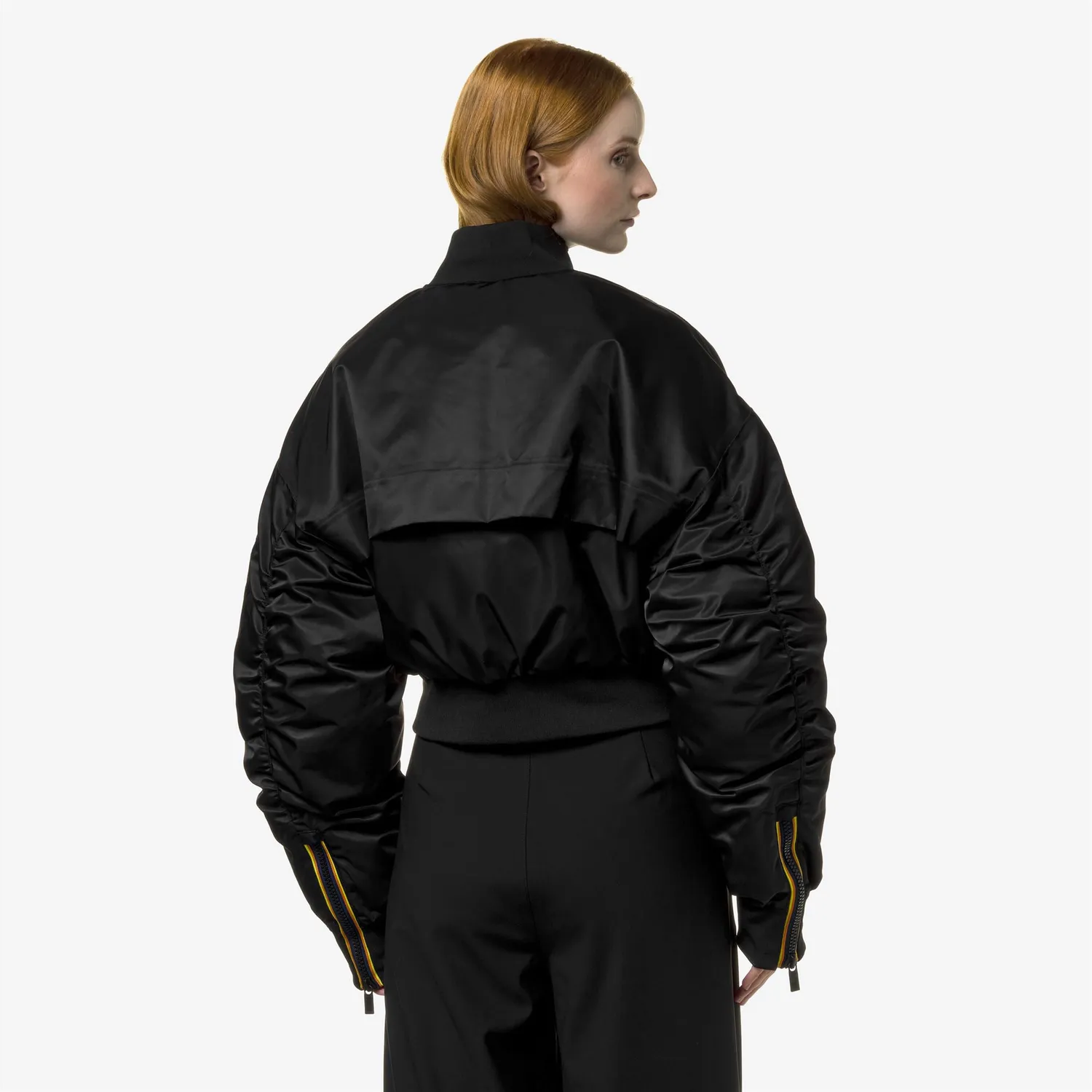 K-Way Loncrop Thermo geaca dama negru scurt matlasata