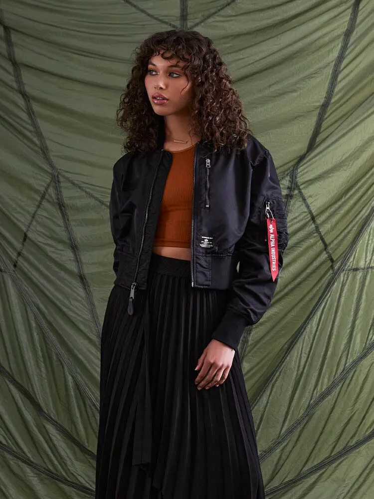 Alpha Industries L-2B Cropped Gen II geacă bomber damă neagră