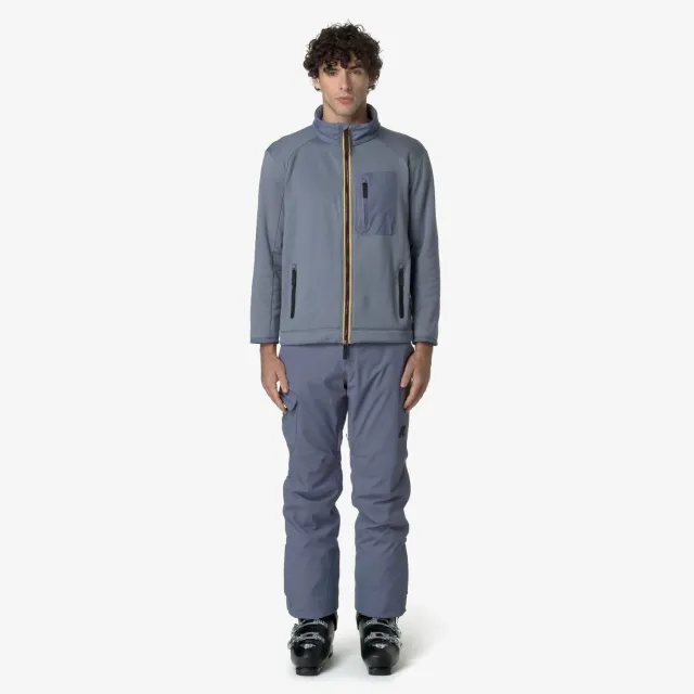 K-Way Avrieux pantaloni schi gri-albastru barbati