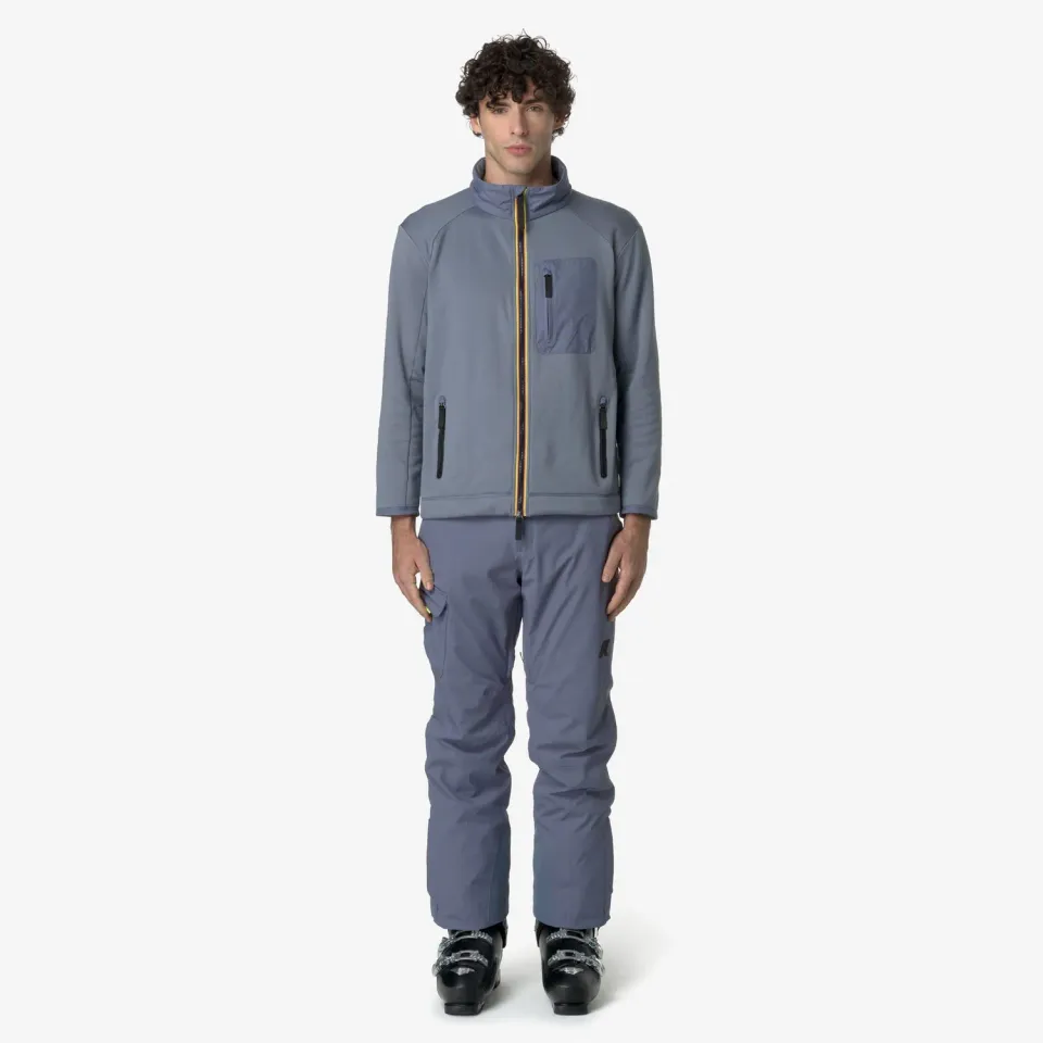 K-Way Avrieux pantaloni schi gri-albastru barbati