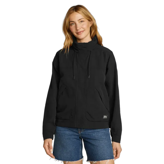 Eddie Bauer WindPac hanorac dama negru anti-vant