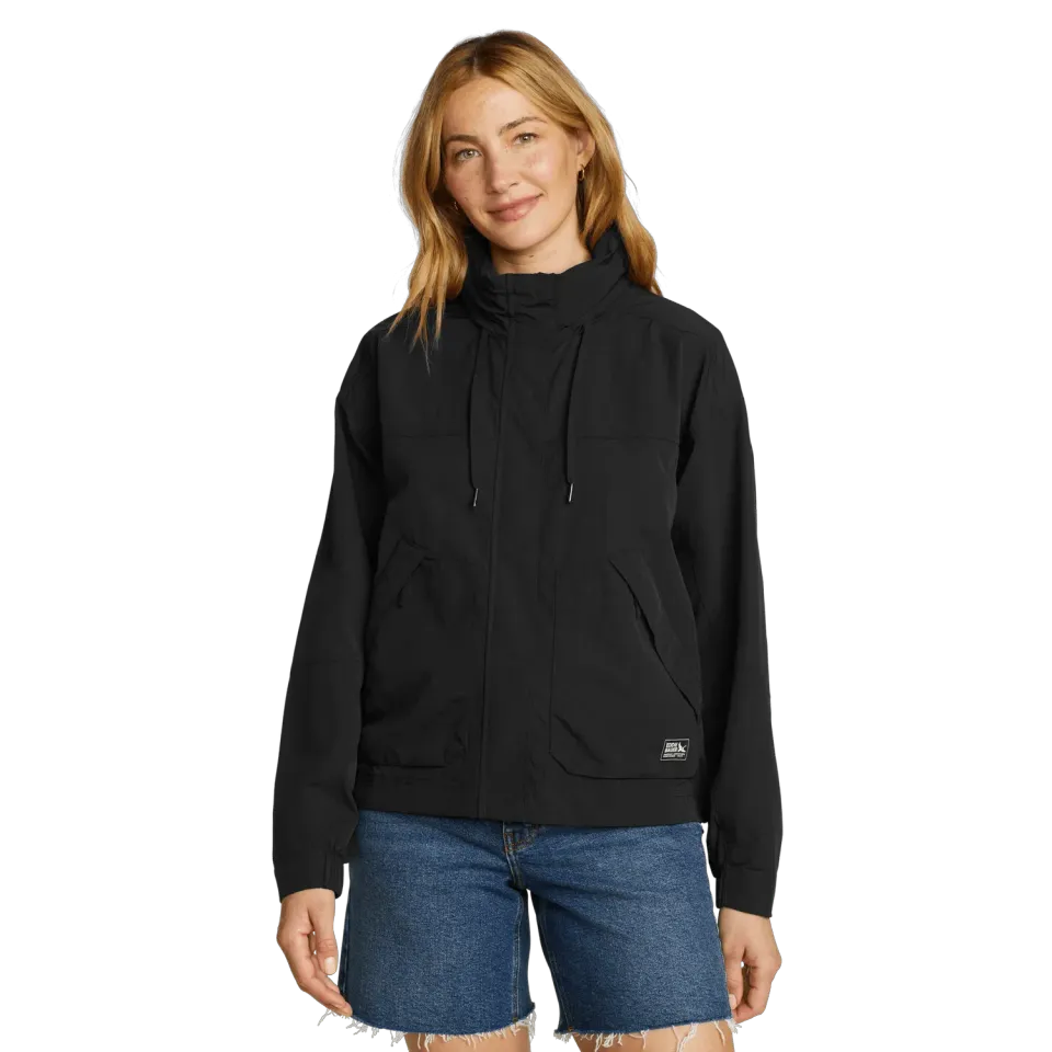 Eddie Bauer WindPac hanorac dama negru anti-vant