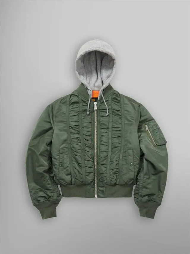 Alpha Industries MA-1 MadeMe geaca bomber verde gluga
