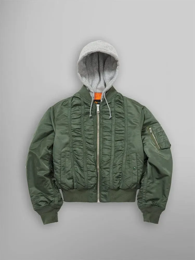 Alpha Industries MA-1 MadeMe geaca bomber verde gluga