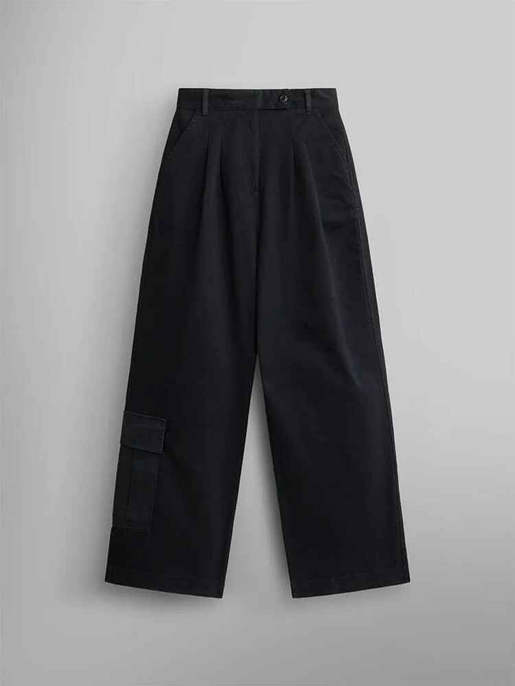 Alpha Industries Wide Leg pantaloni negri