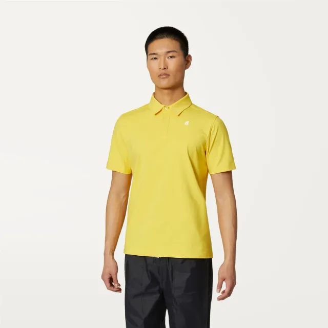 K-Way Vincelle polo bărbați galben Sunstruck elastic