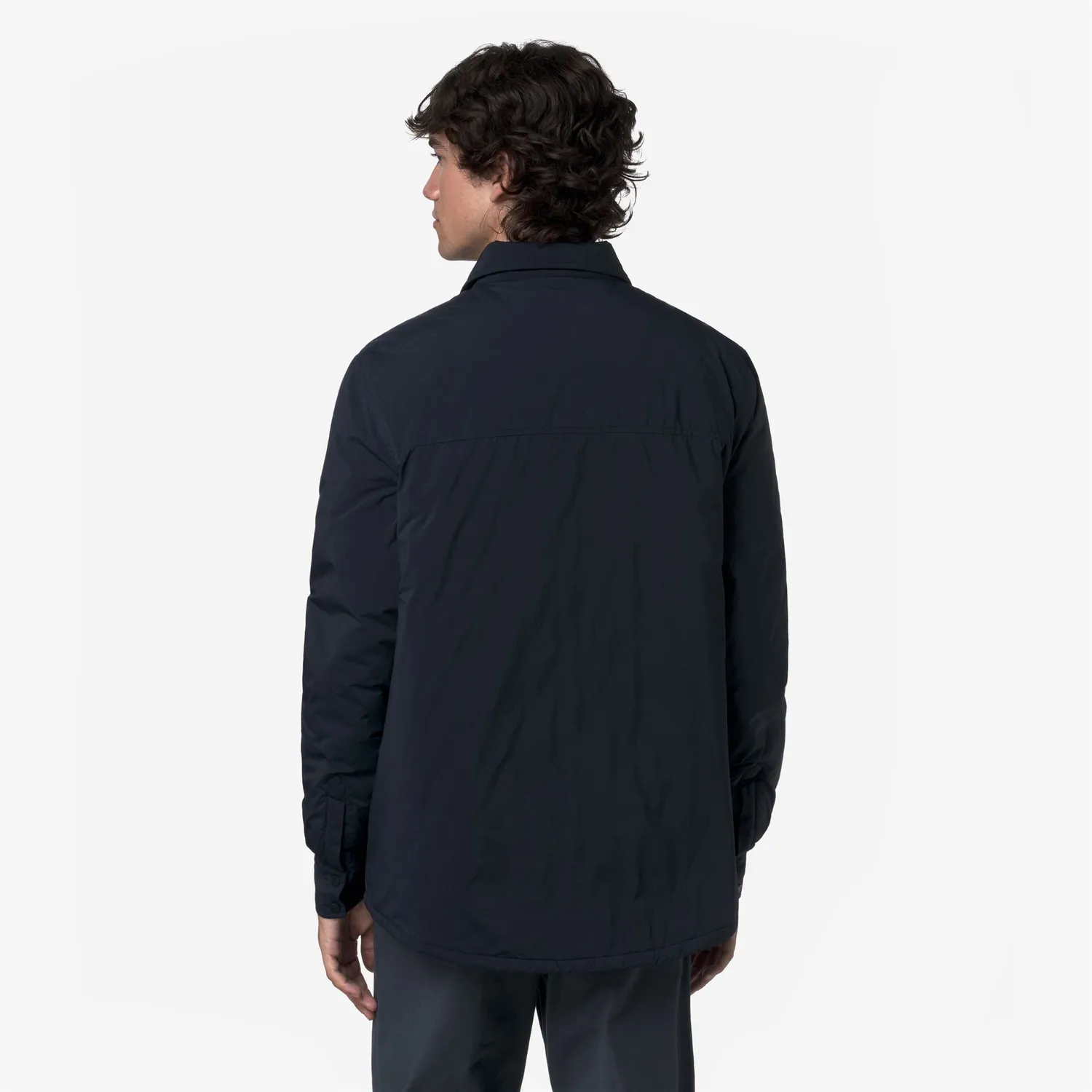 K-Way Umbert Plain Warm camasa Blue Depth calduroasa