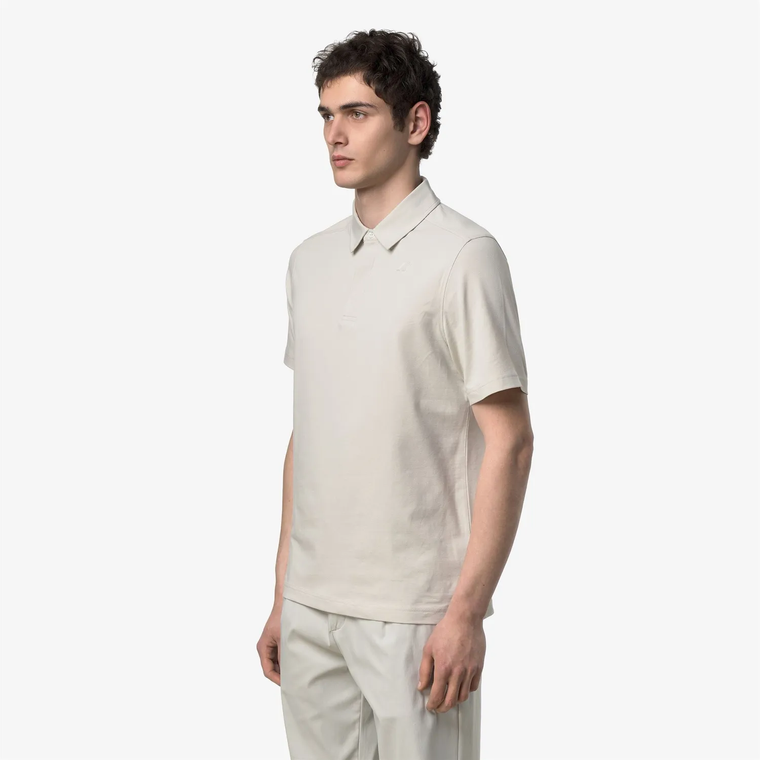 K-Way Viggo Stretch polo barbati bej slim