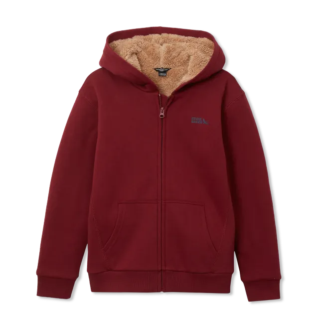 Eddie Bauer Camp Fleece hanorac baieti Cabernet calduros