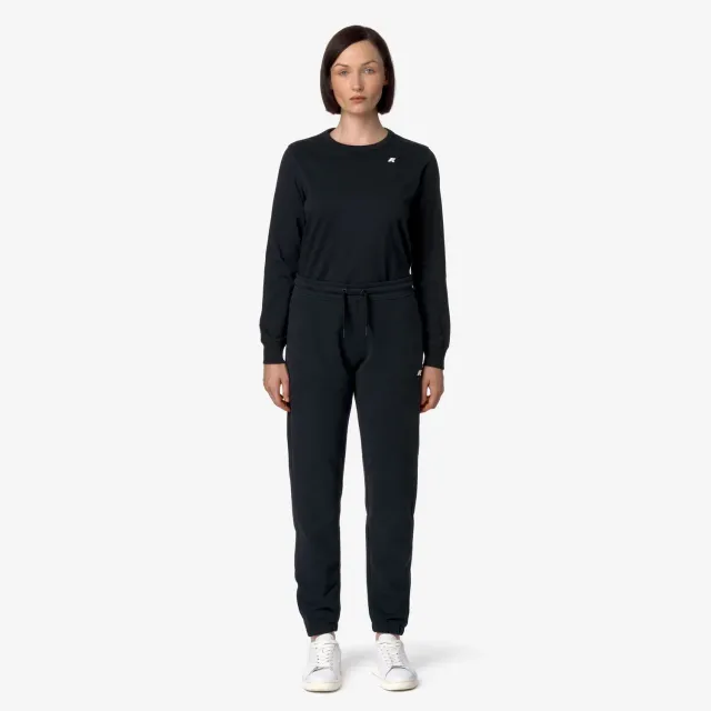 K-Way Klassic Ginevrette Fleece Peach pantaloni negri fleece