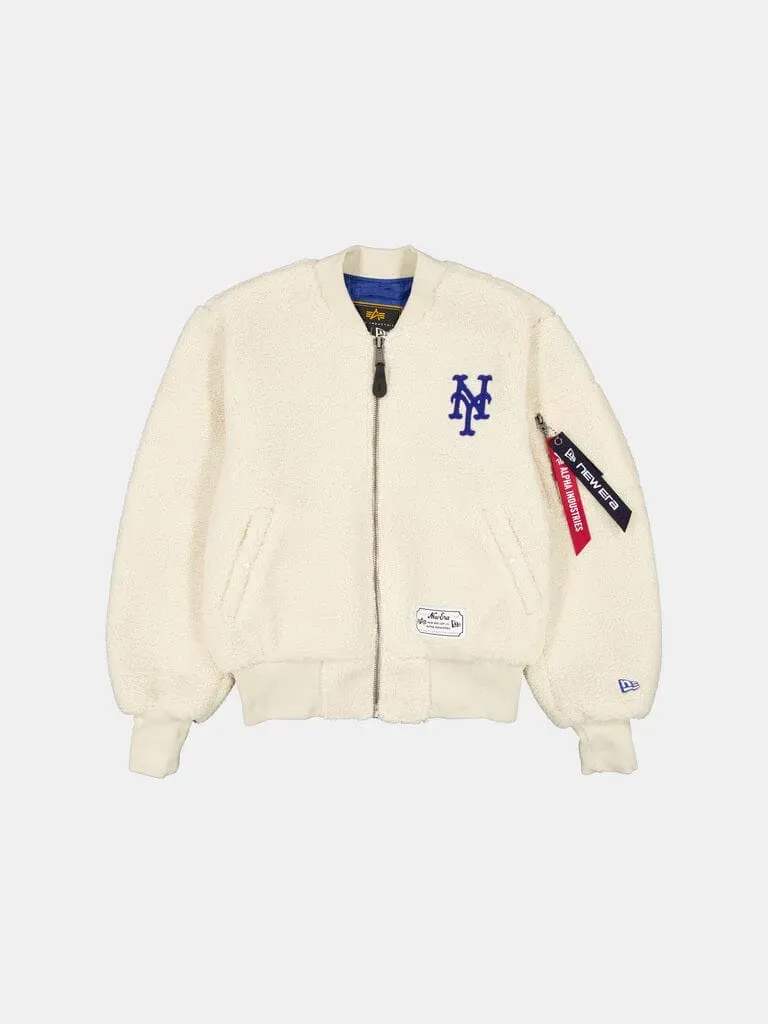 Alpha Industries Mets MA-1 Sherpa geaca dama crem