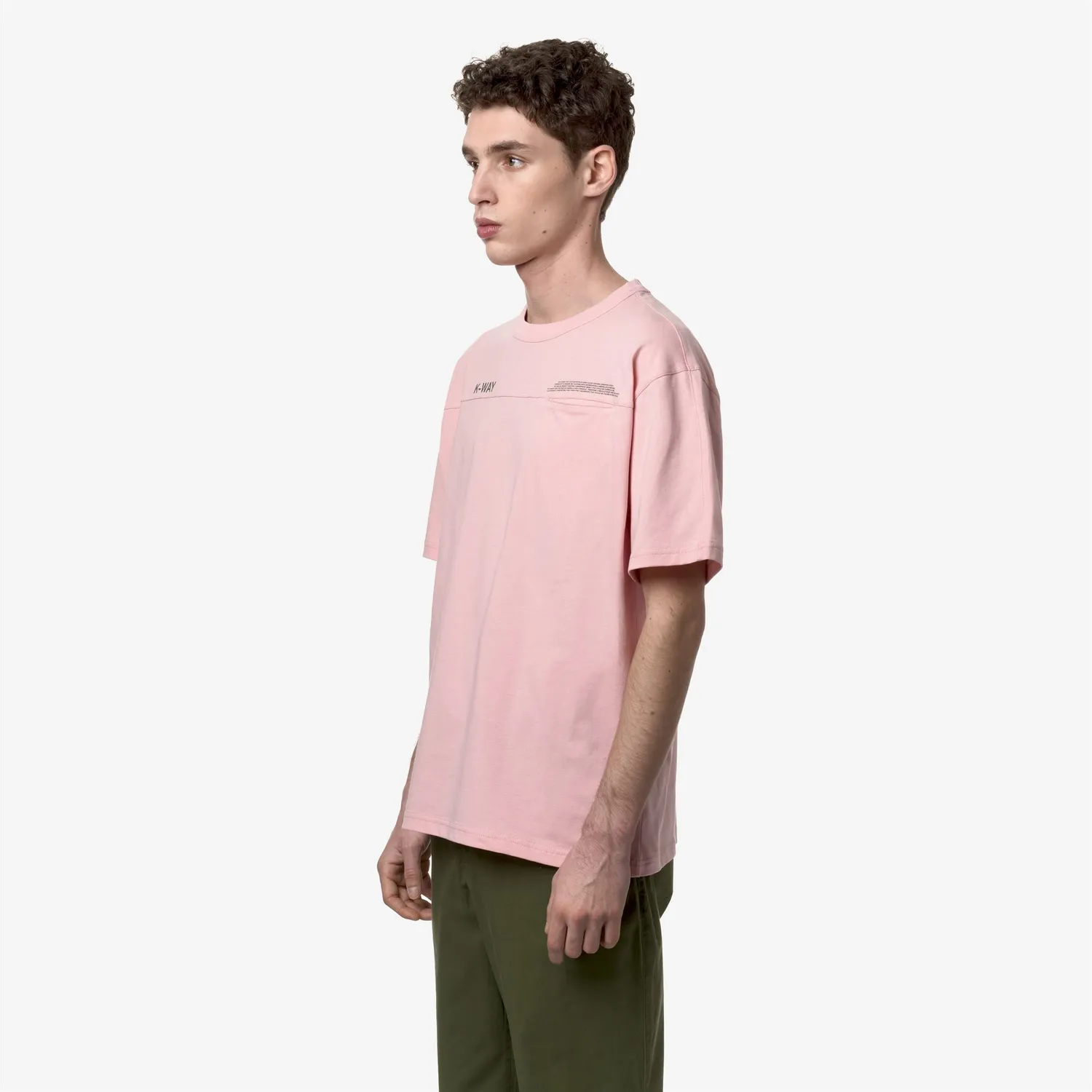 K-Way Fantome tricou barbati roz-verde