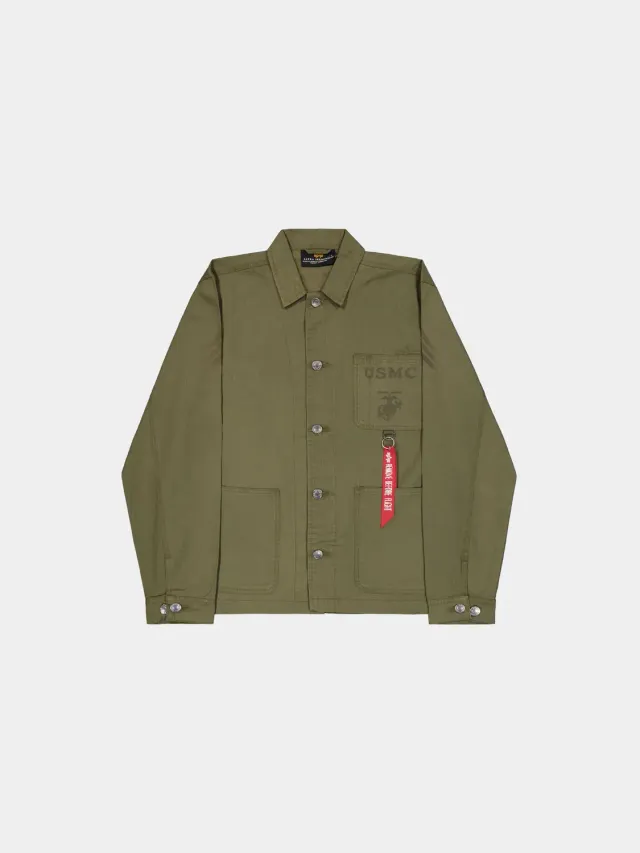 Alpha Industries P41 HBT geaca combat dark olive bumbac