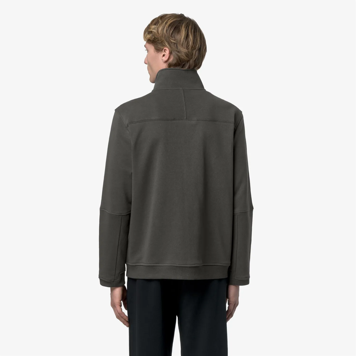 K-Way Pepin Poly Cotton hanorac unisex verde inchis