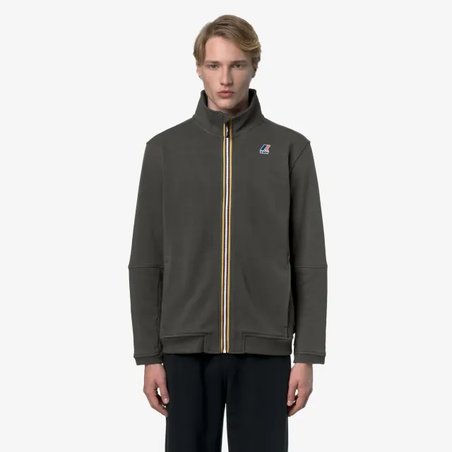 K-Way Pepin Poly Cotton hanorac unisex verde inchis
