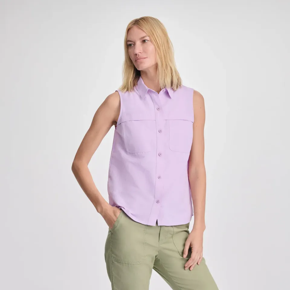 Eddie Bauer Rainier Ripstop camasa dama alba fara maneci