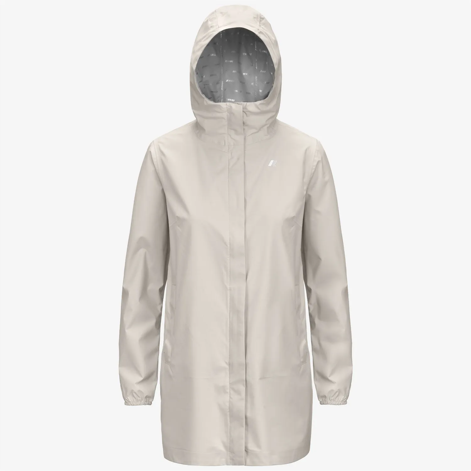 K-Way Sophie Stretch Dot geaca medie bej impermeabila