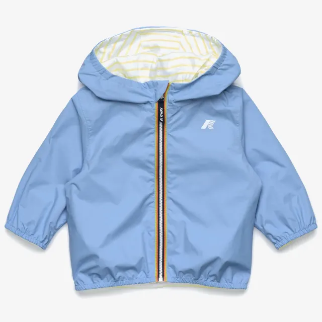 K-Way E. Jake Plus.2 Jersey Double geaca bebelusi bleu ciel impermeabila