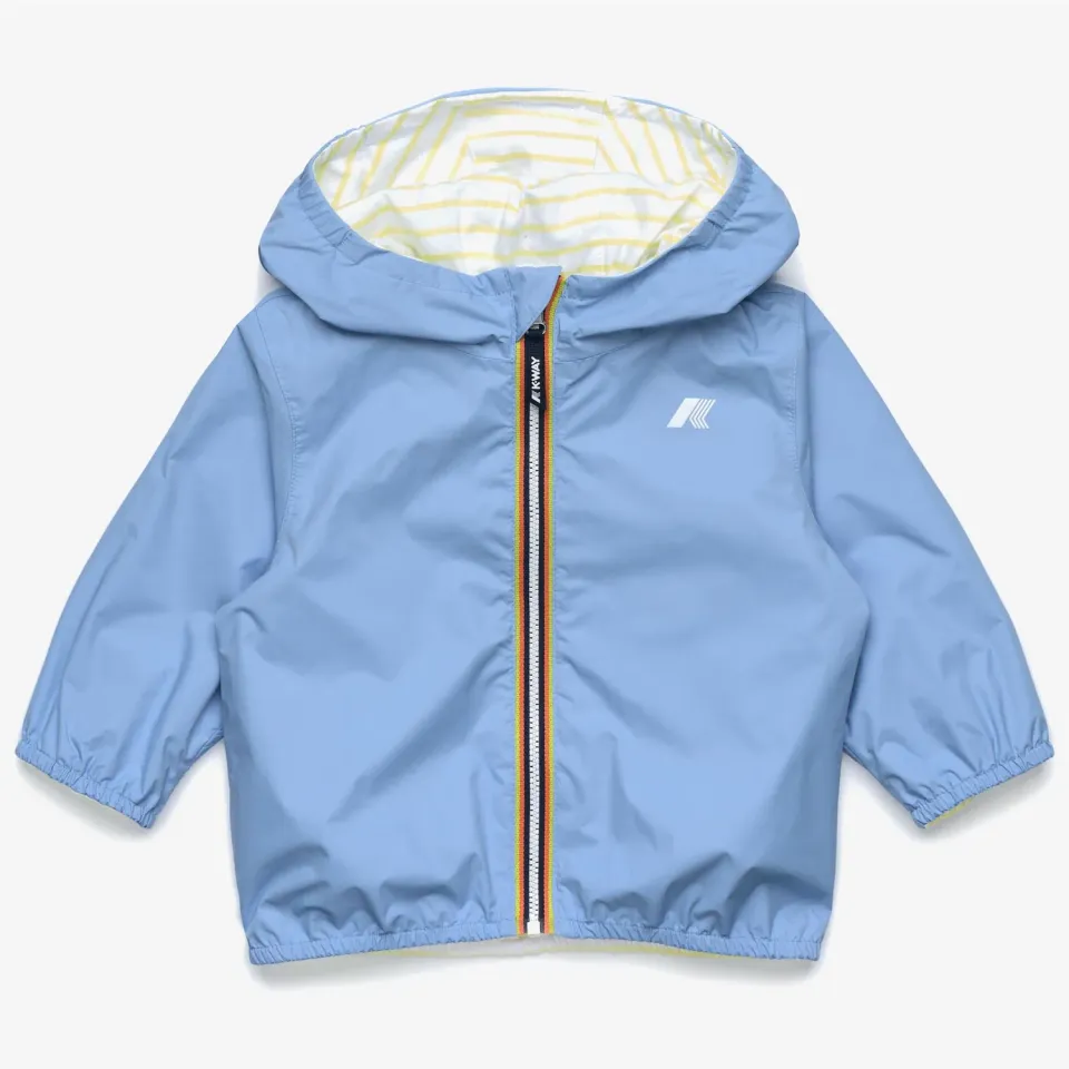 K-Way E. Jake Plus.2 Jersey Double geaca bebelusi bleu ciel impermeabila
