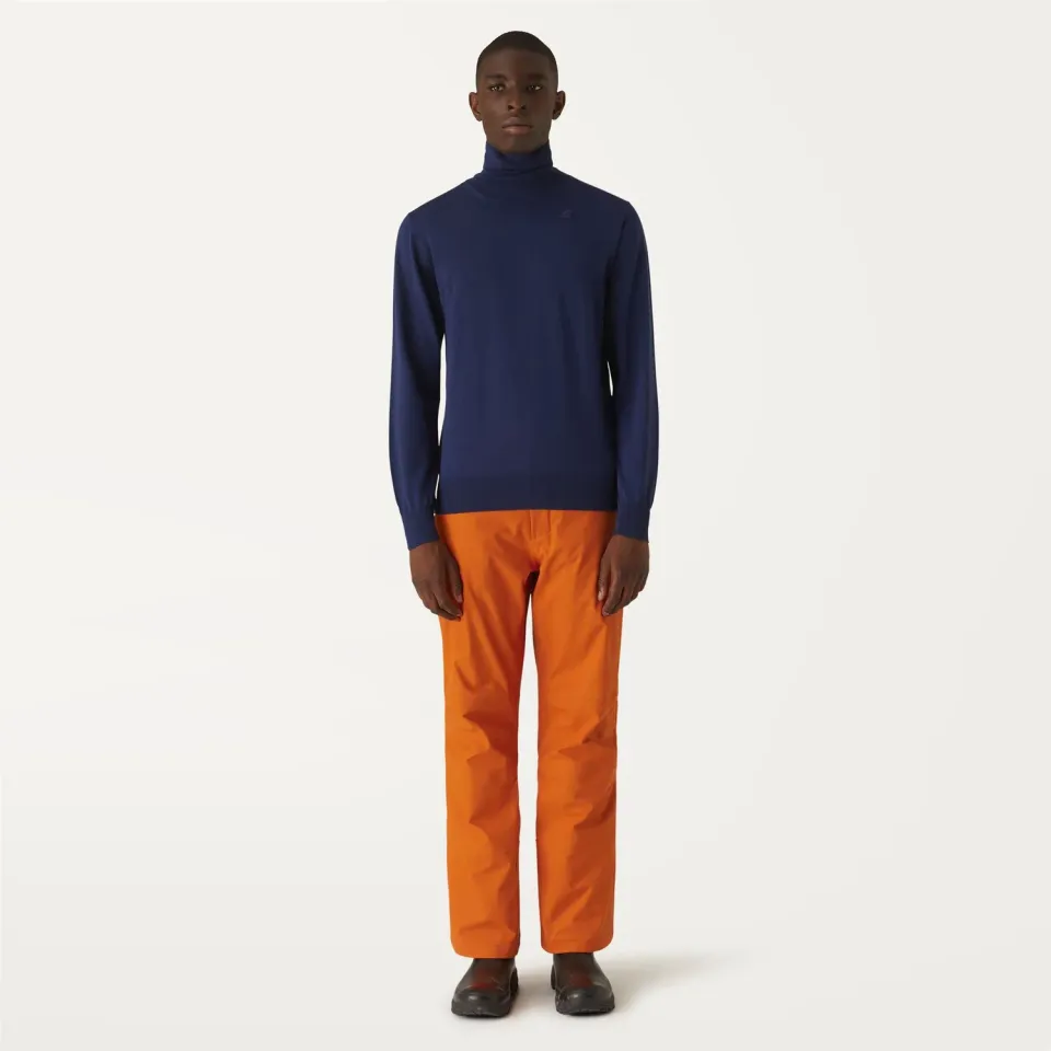 K-Way Noe Micro Twill pantaloni portocalii impermeabili