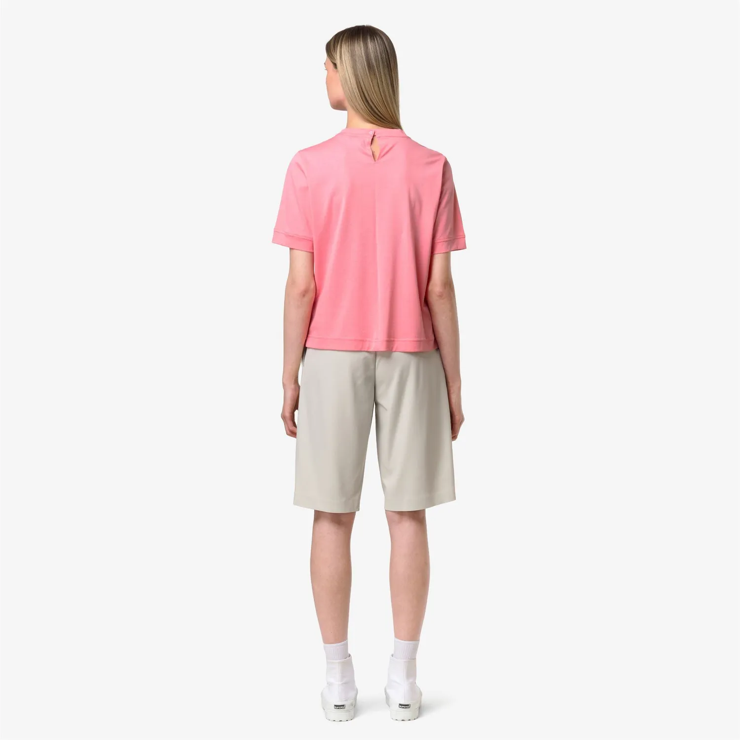 K-Way Gabillou Cotton Silk tricou dama roz din bumbac