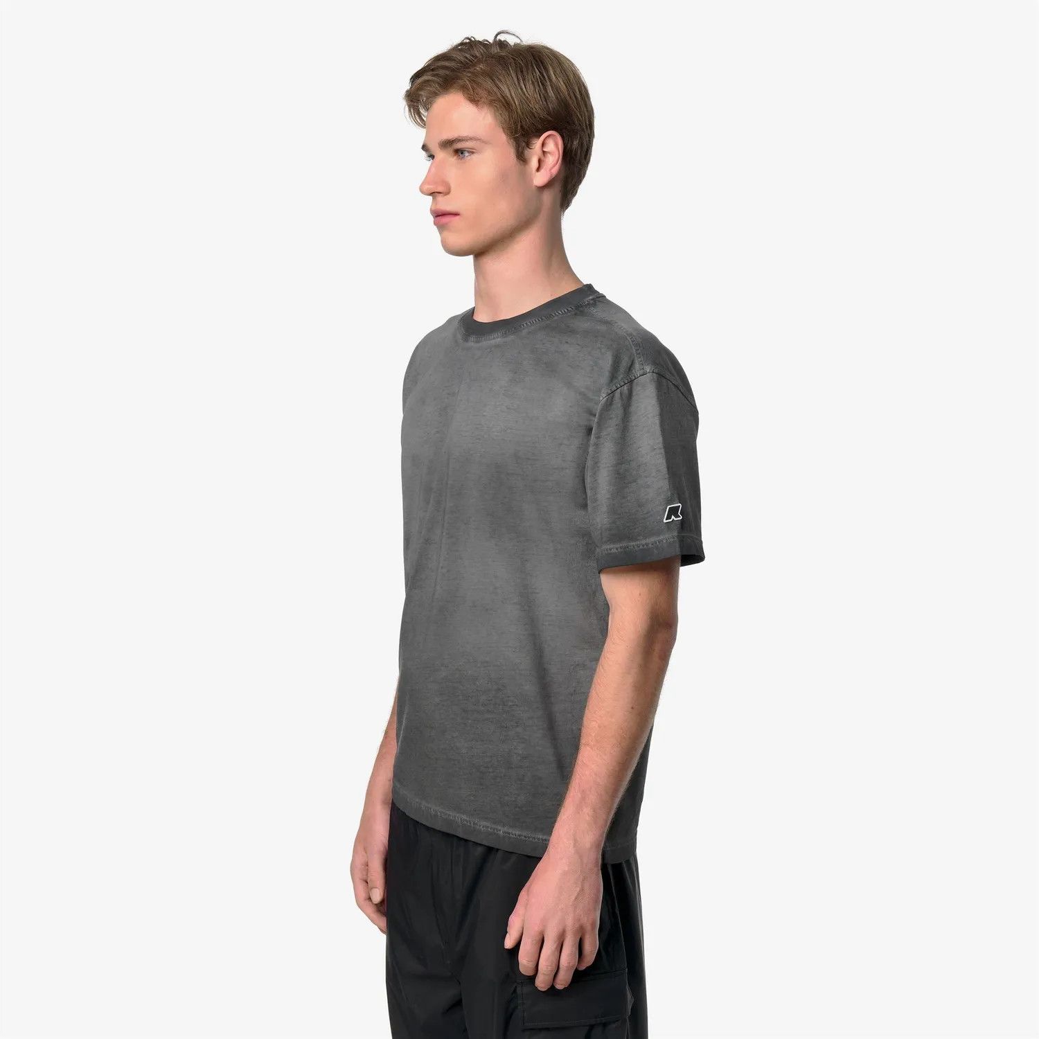 K-Way Leo LF tricou barbati negru bumbac gros
