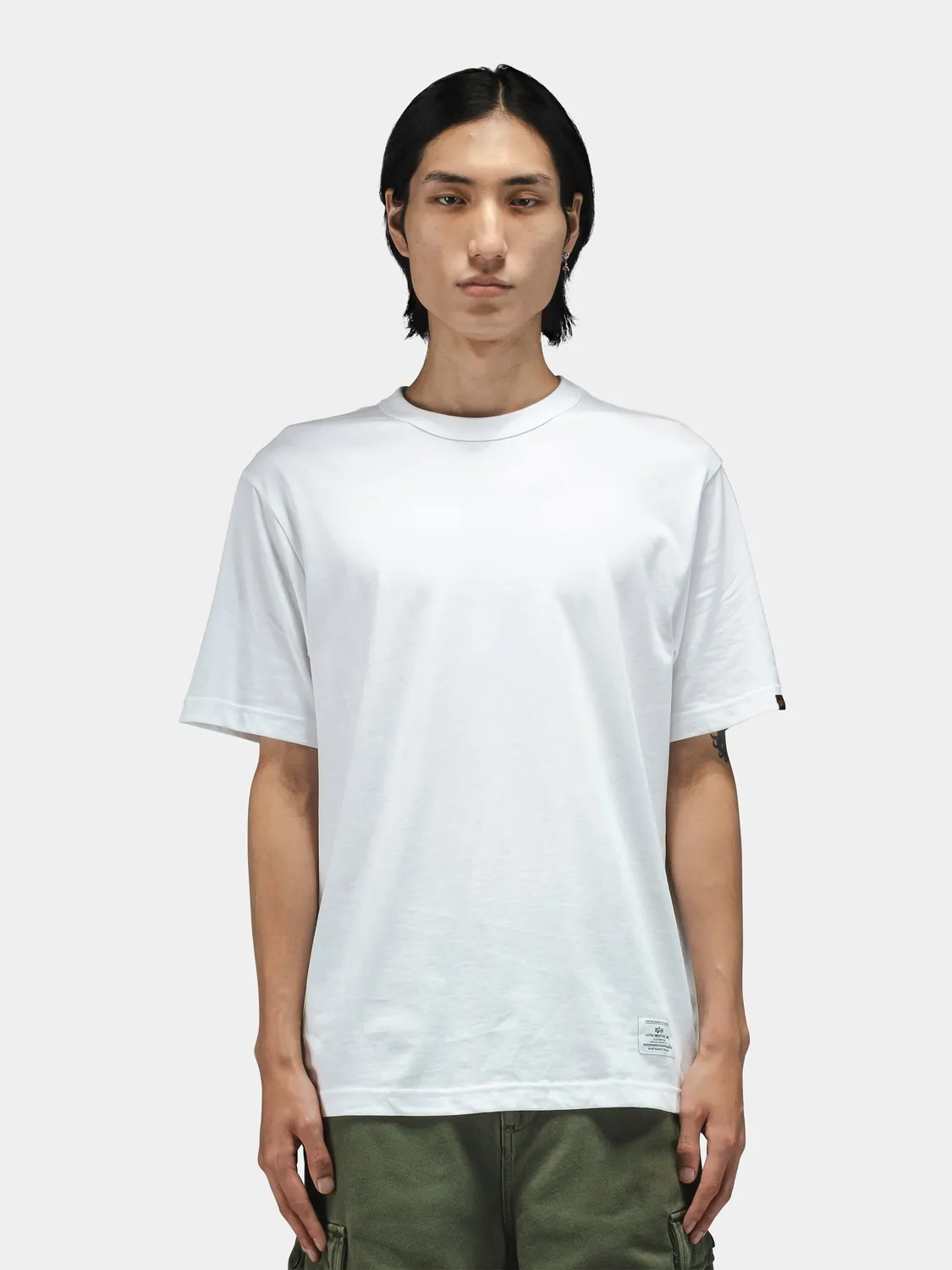 Alpha Industries Short Sleeve Regular Tee tricou negru bumbac