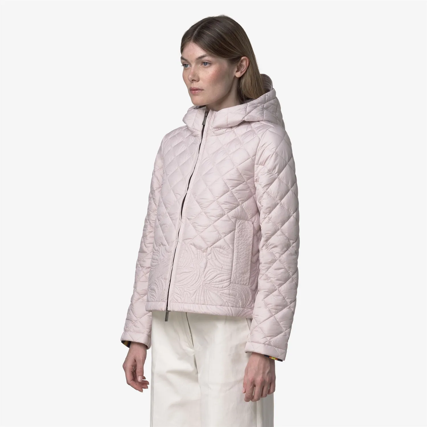 K-Way Adely Premium Warm geaca dama roz matlasata