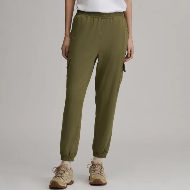 Eddie Bauer Sightseer Knit Cargo pantaloni negri dama