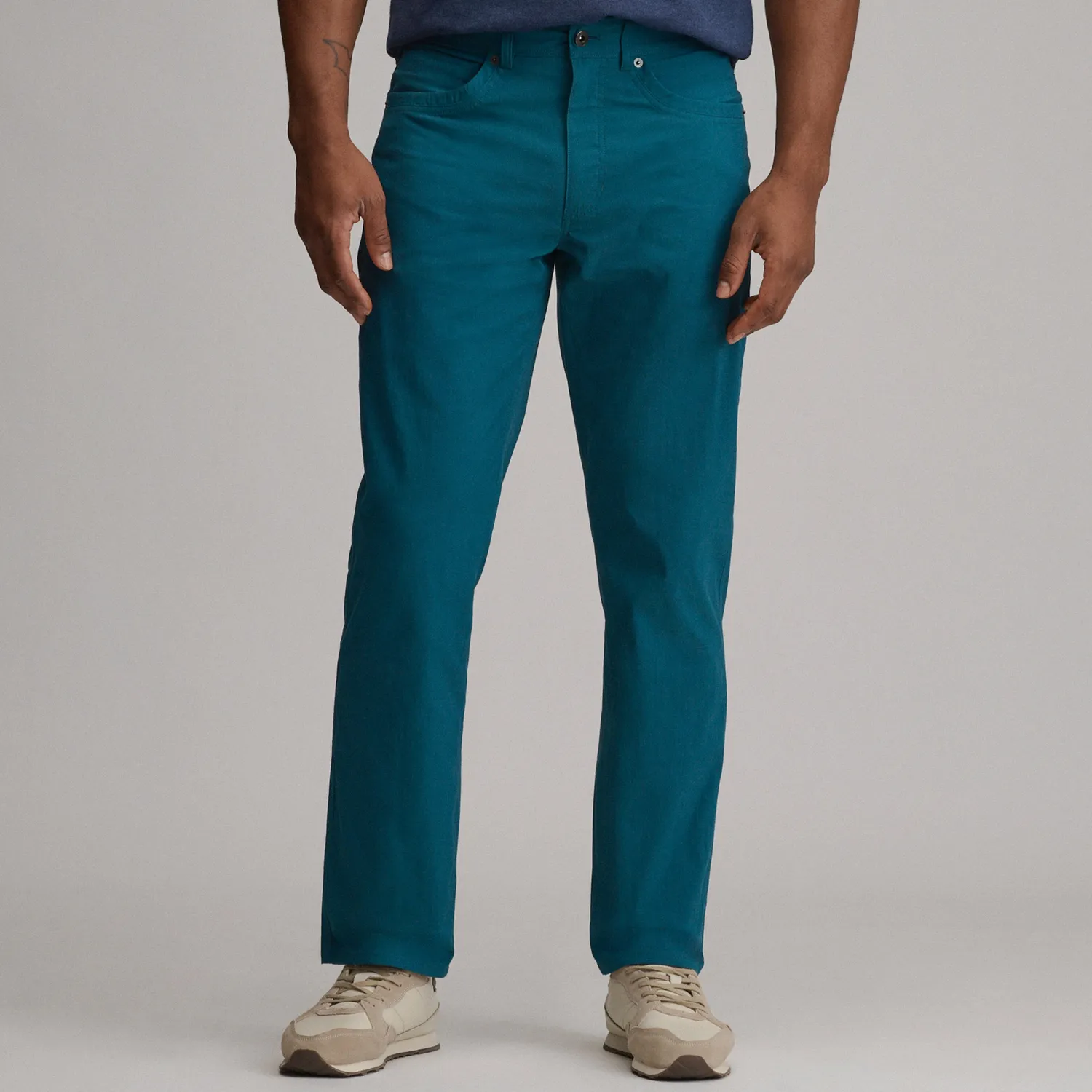 Eddie Bauer Ranger 5-Pocket pantaloni Meridian Blue rezistenti