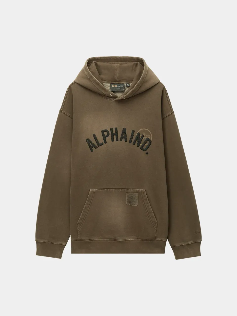 Alpha Industries Unfrm Washed hanorac ruginiu relaxat