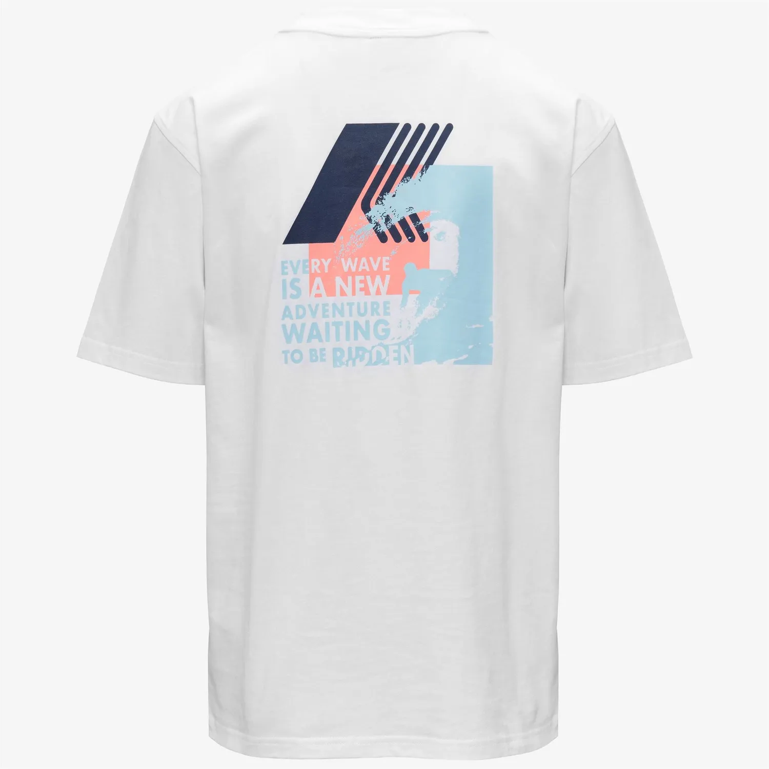 K-Way Solo Jersey Wave K71356W tricou alb barbati