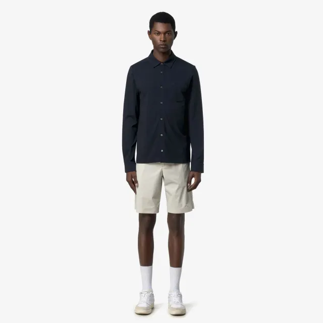 K-Way Vanoux Light Stretch Jersey camasa barbati Blue Depth slim