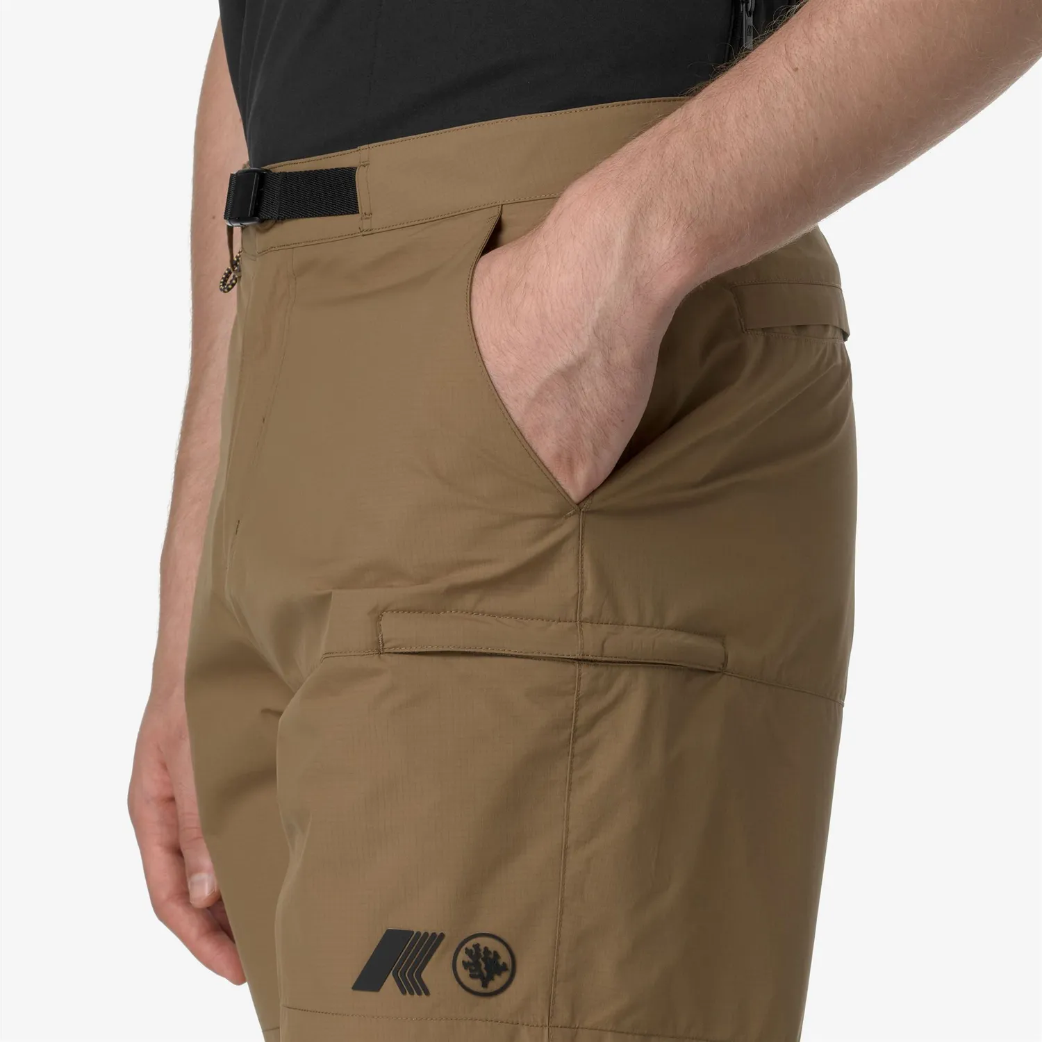 K-Way Taprinne pantaloni scurti barbati maro nylon