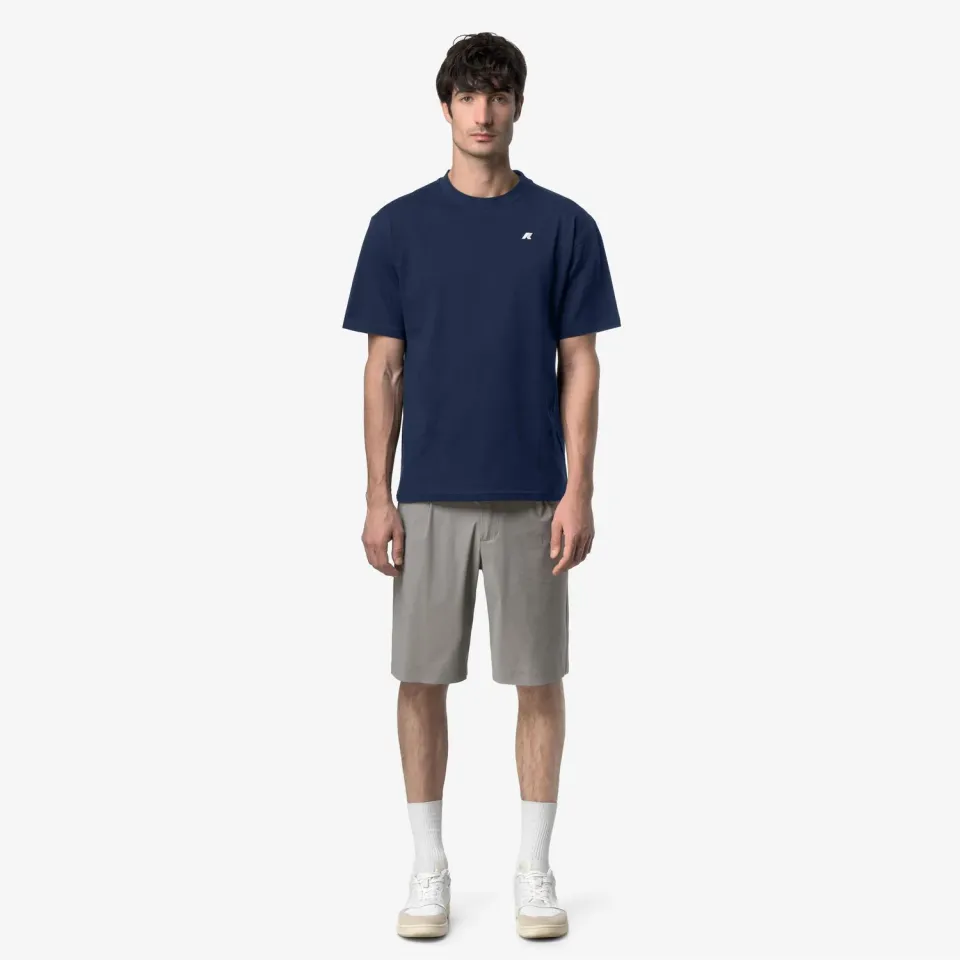 K-Way Solo Jersey Triangle tricou barbati albastru bumbac